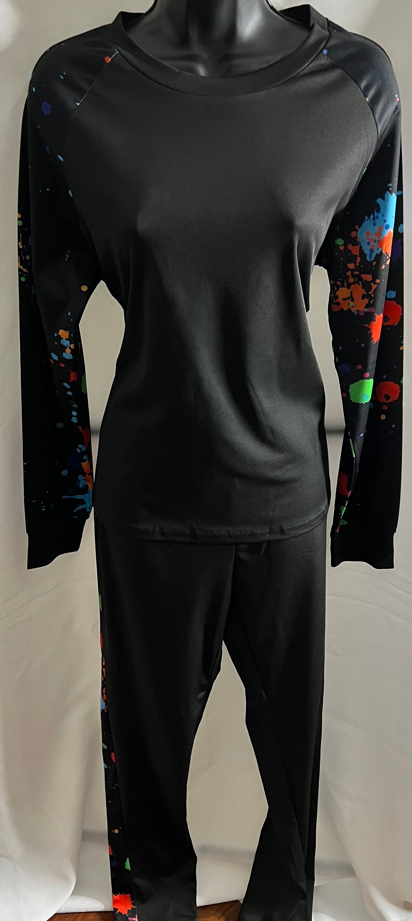 Paint Splatter Two Piece Jogging Suit