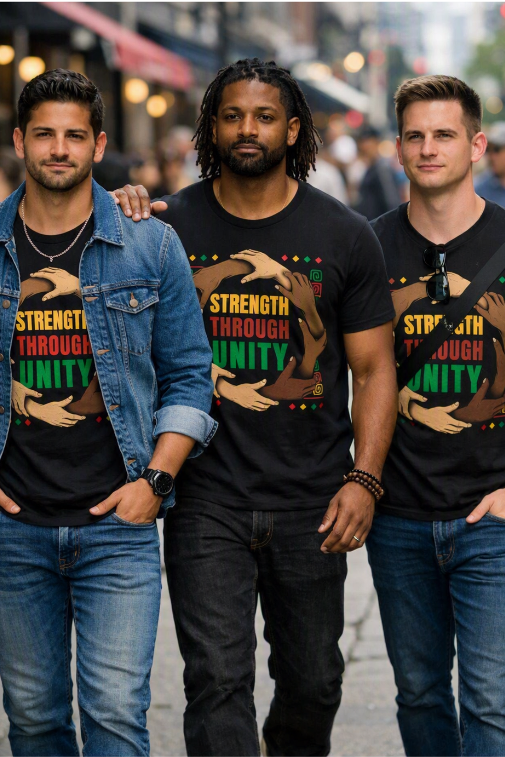 Big & Tall Strength Through Unity Graphic T‑Shirt for Men