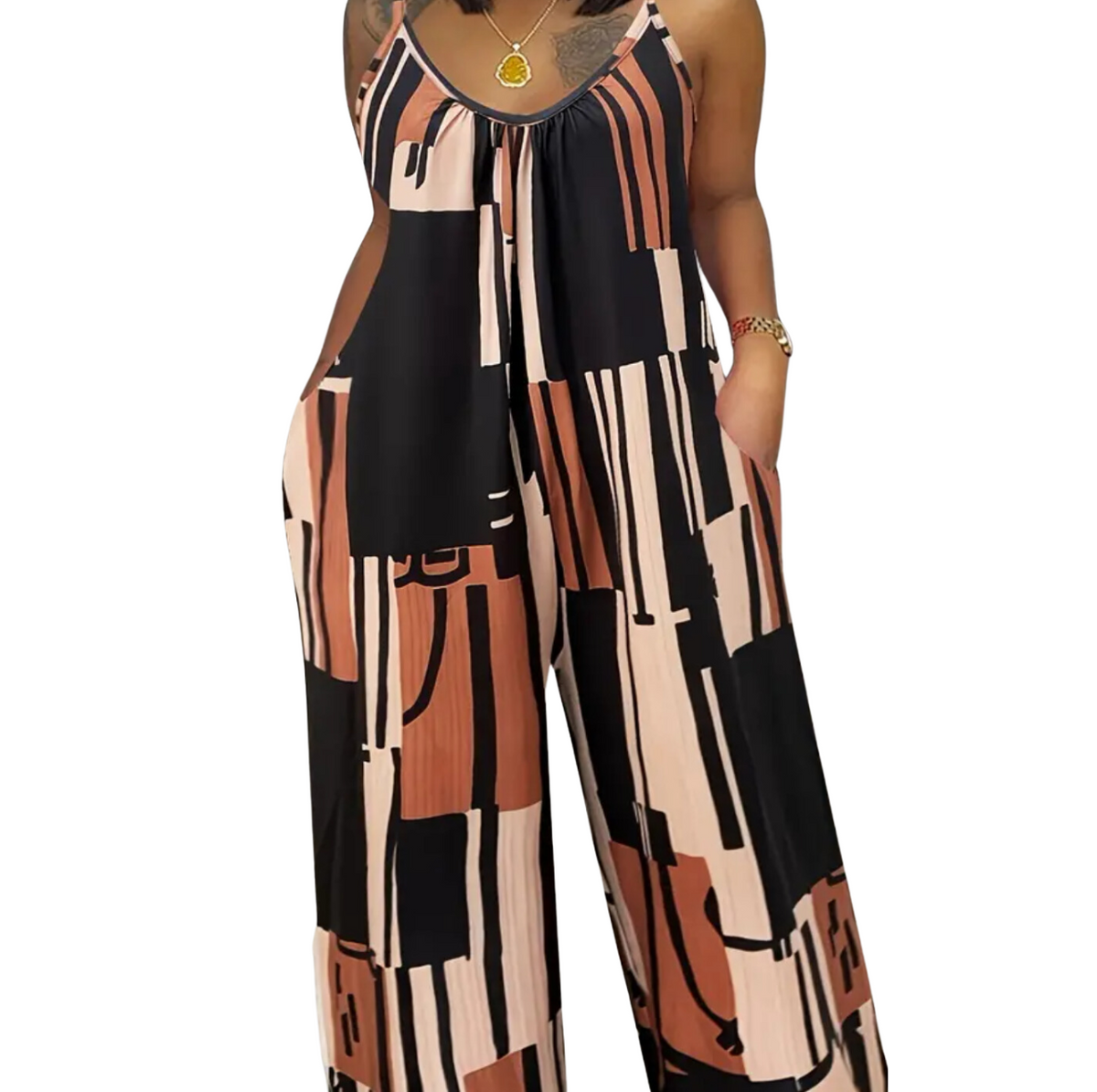 Shades of Brown Jumpsuit
