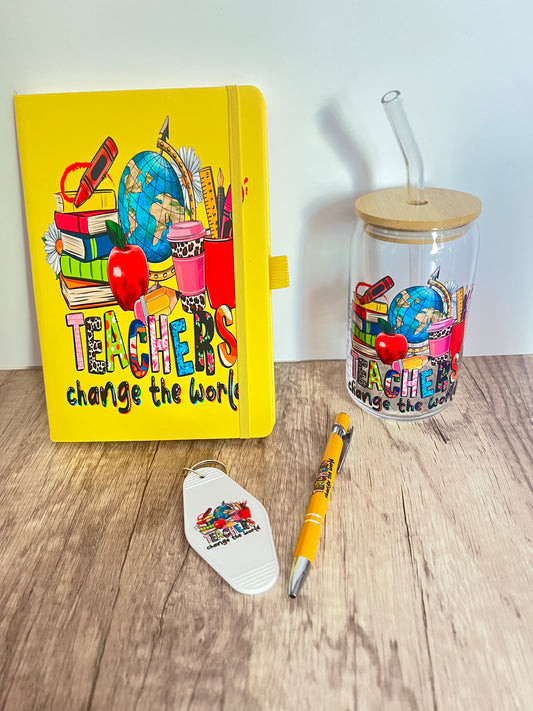 Teachers Change the World Tumbler and Journal Set