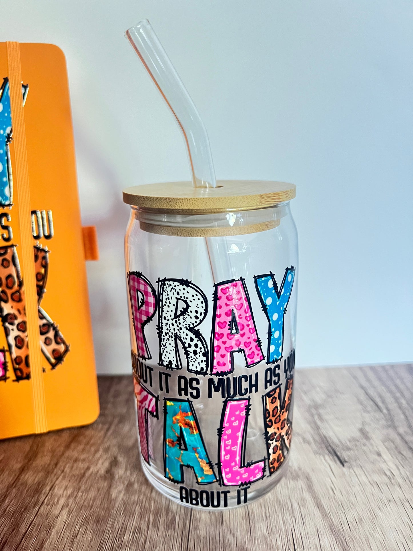 Pray About it....Talk About it Tumbler and Journal Set