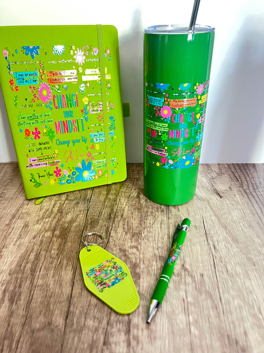 Change Your Mindset Tumbler and Journal Set