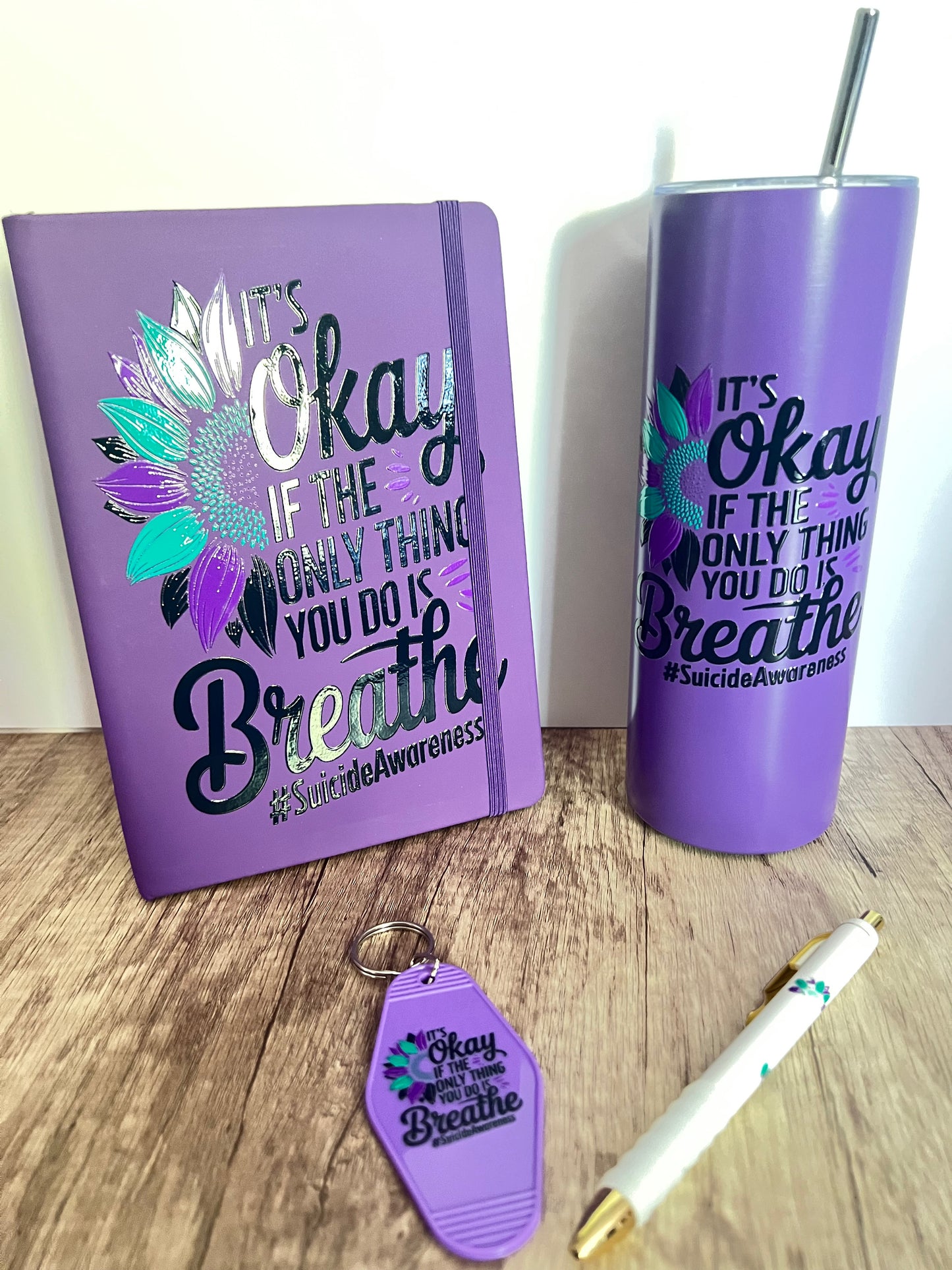 It's Okay......Breathe Tumbler and Journal Set