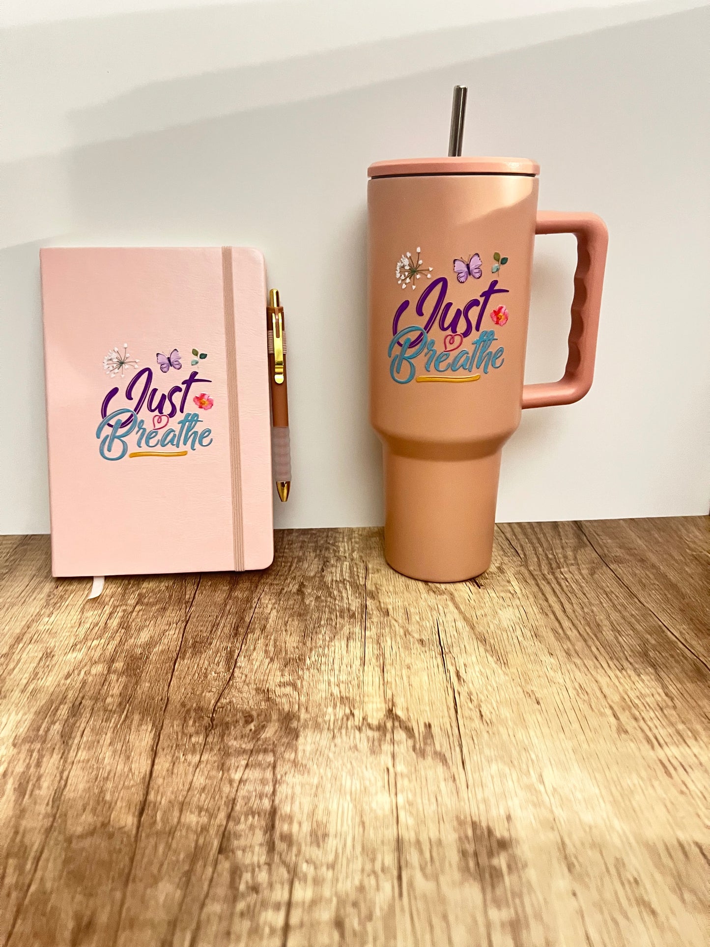 Just Breathe Tumbler and Journal Set