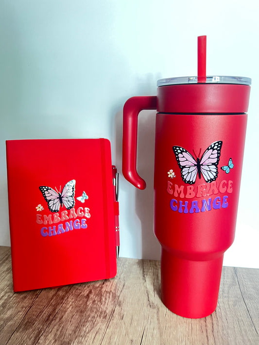 Embrace Change Tumbler and Journal Set