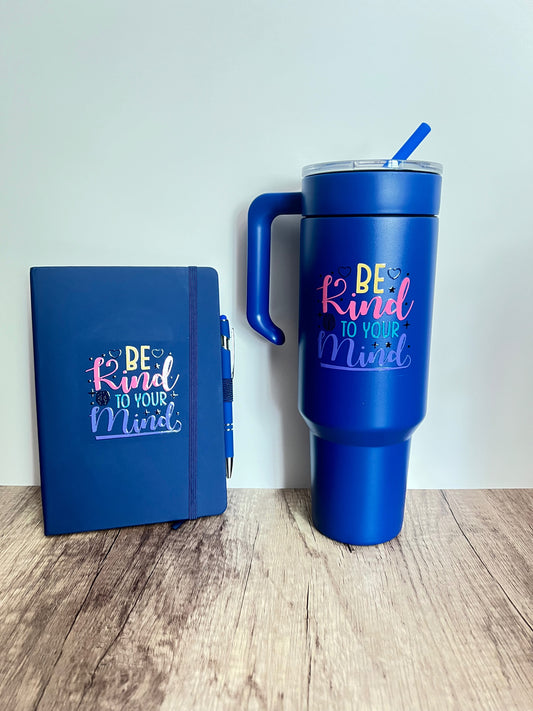 Be Kind To Your Mind Tumbler and Journal Set