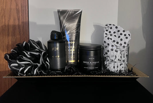 Men's Vanilla Noir Spa Gift Basket