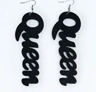 Wooden Queen Earrings