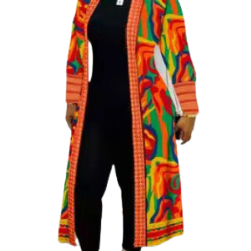 Kaleidoscope Long Sleeve Duster