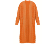 Load image into Gallery viewer, Orange Cozy Knit  Cardigan
