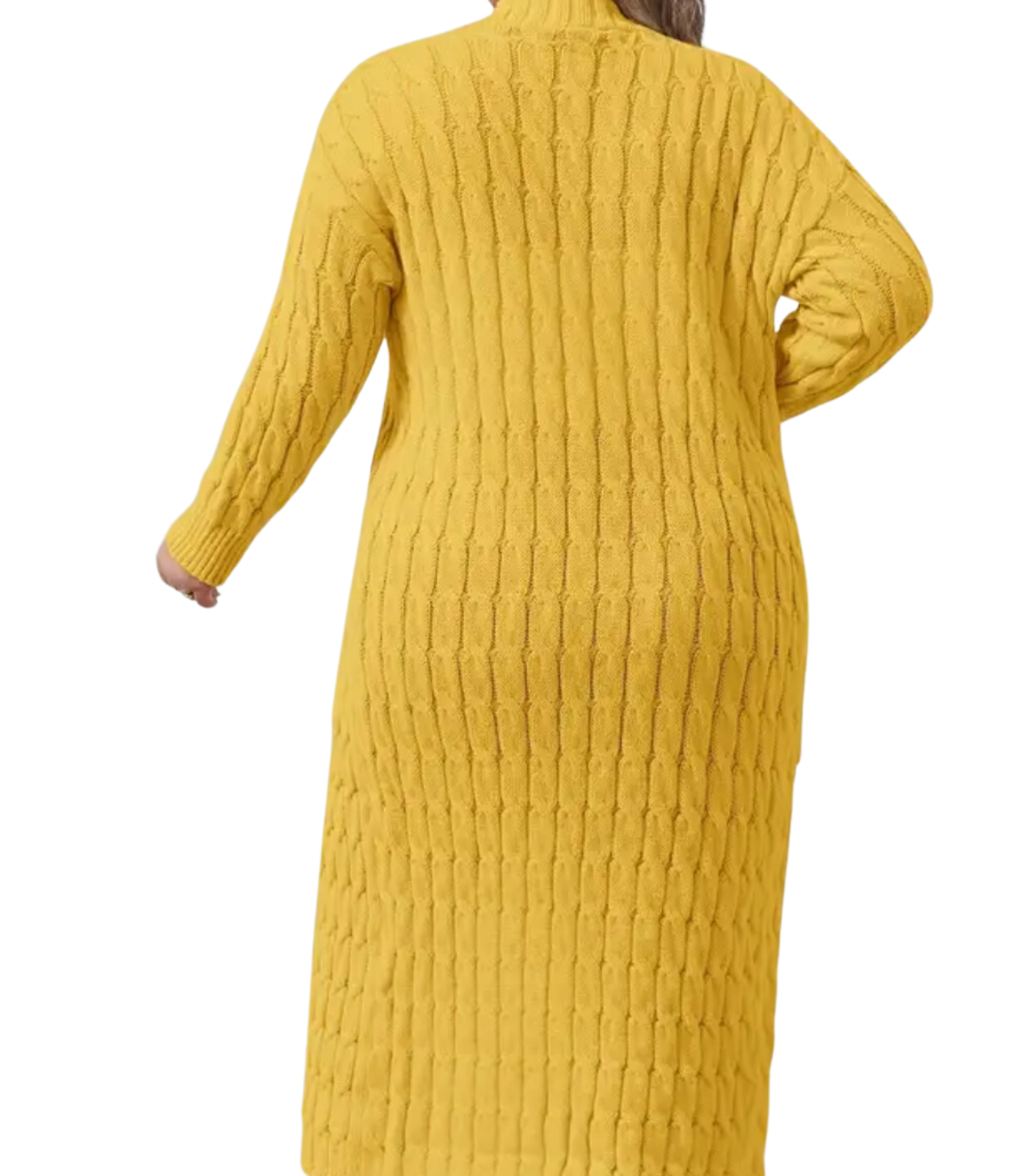 Yellow Knit Cardigan