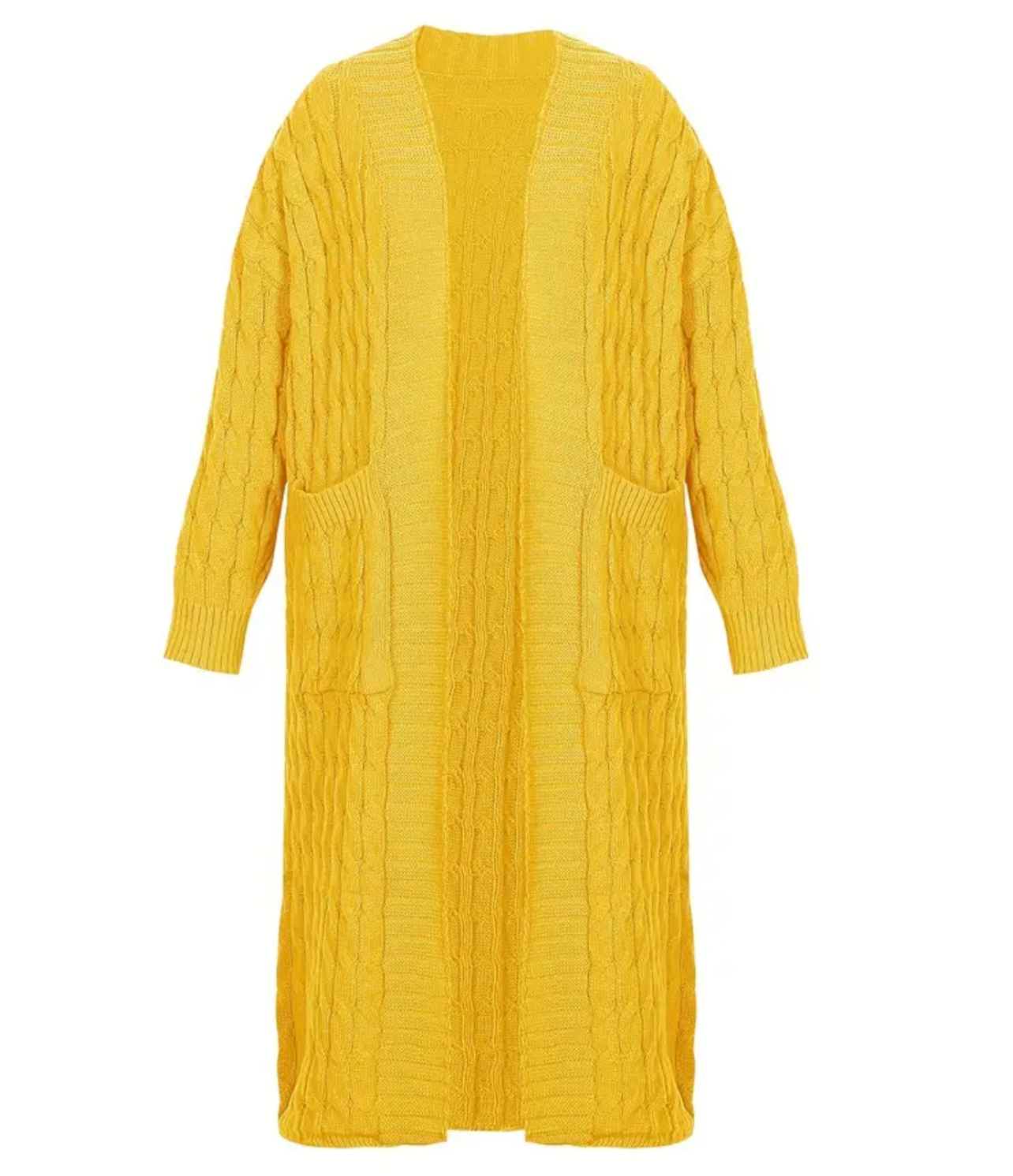 Yellow Knit Cardigan