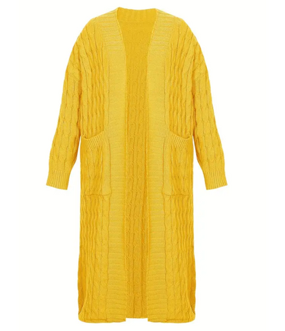 Yellow Knit Cardigan