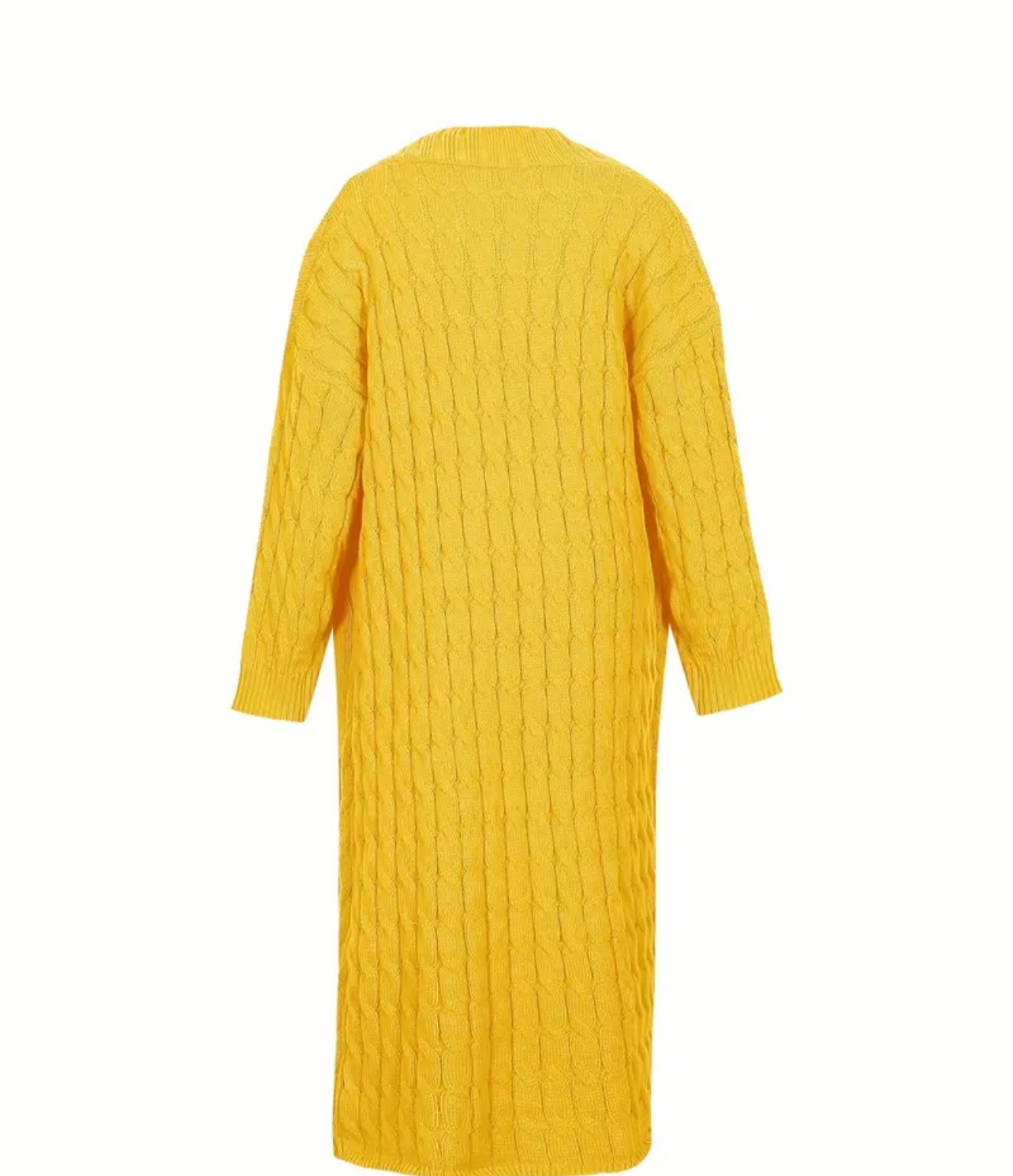 Yellow Knit Cardigan