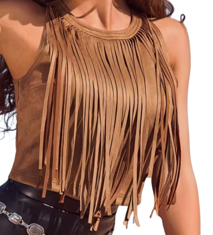 Western Fringe Tank Top