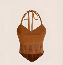 Load image into Gallery viewer, Fringe Halter Top
