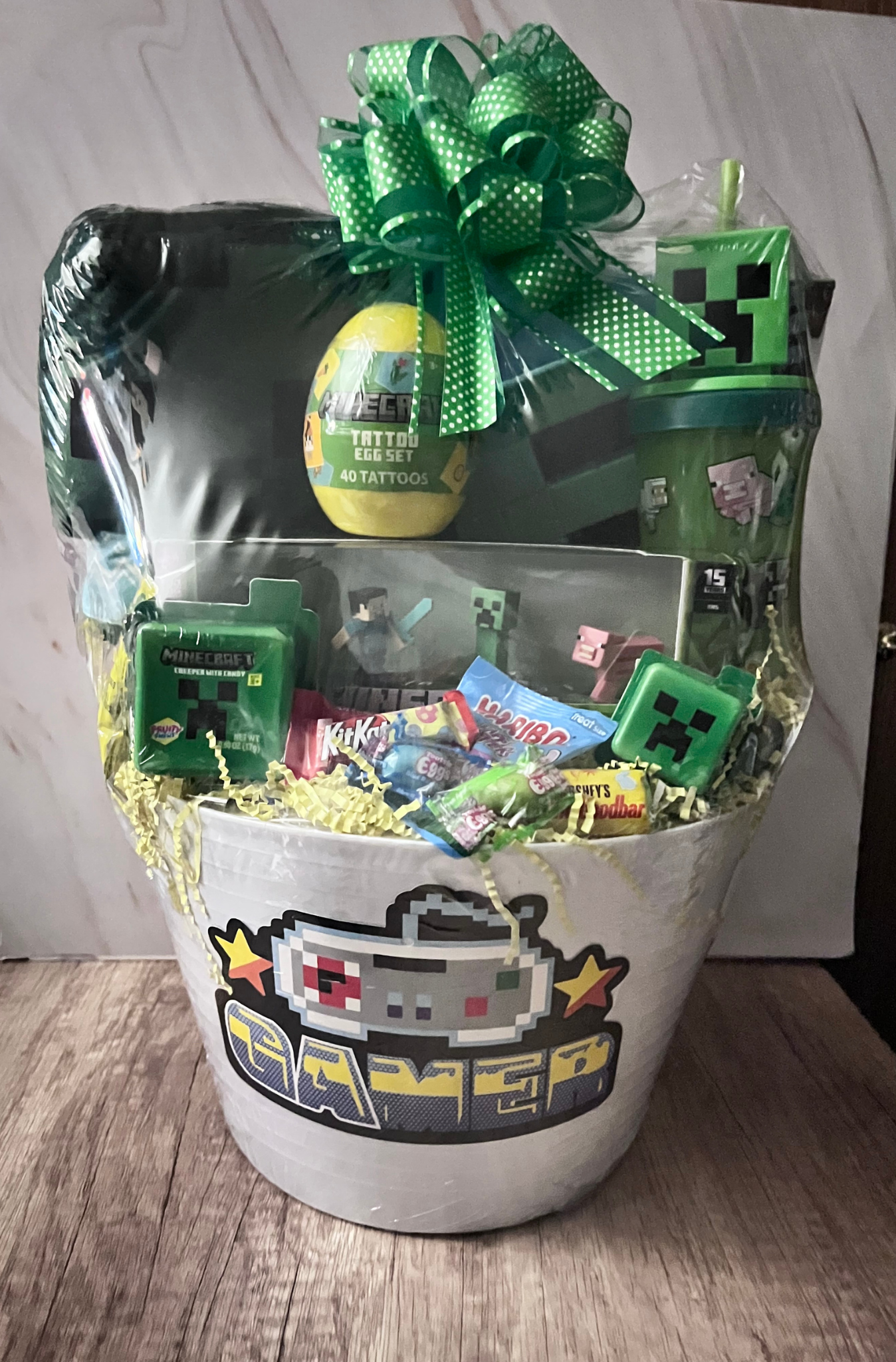 Deluxe Gamer Zombie Easter Basket