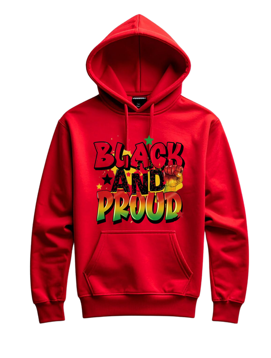 Black and Proud Graphic Tee or Hoodie
