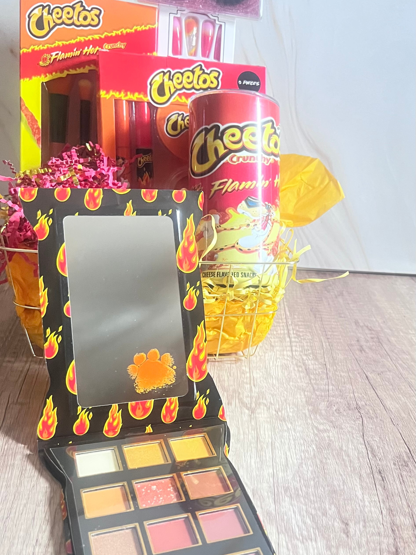 Hot Like Fire Makeup Lovers Gift Basket
