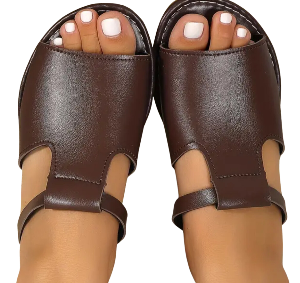 Solid Color Slide Sandals