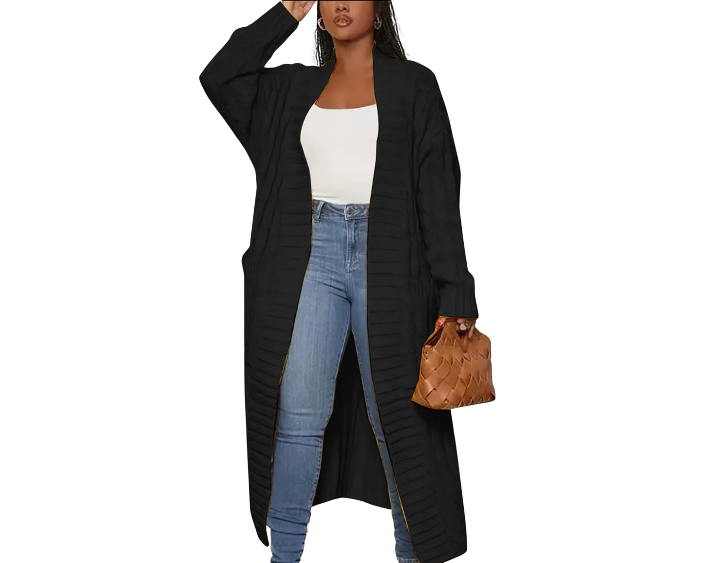 Black Knit Cardigan