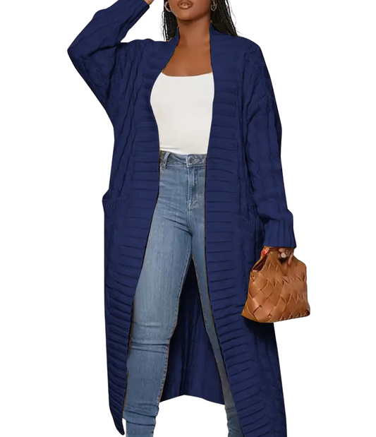 Navy Knit Cardigan