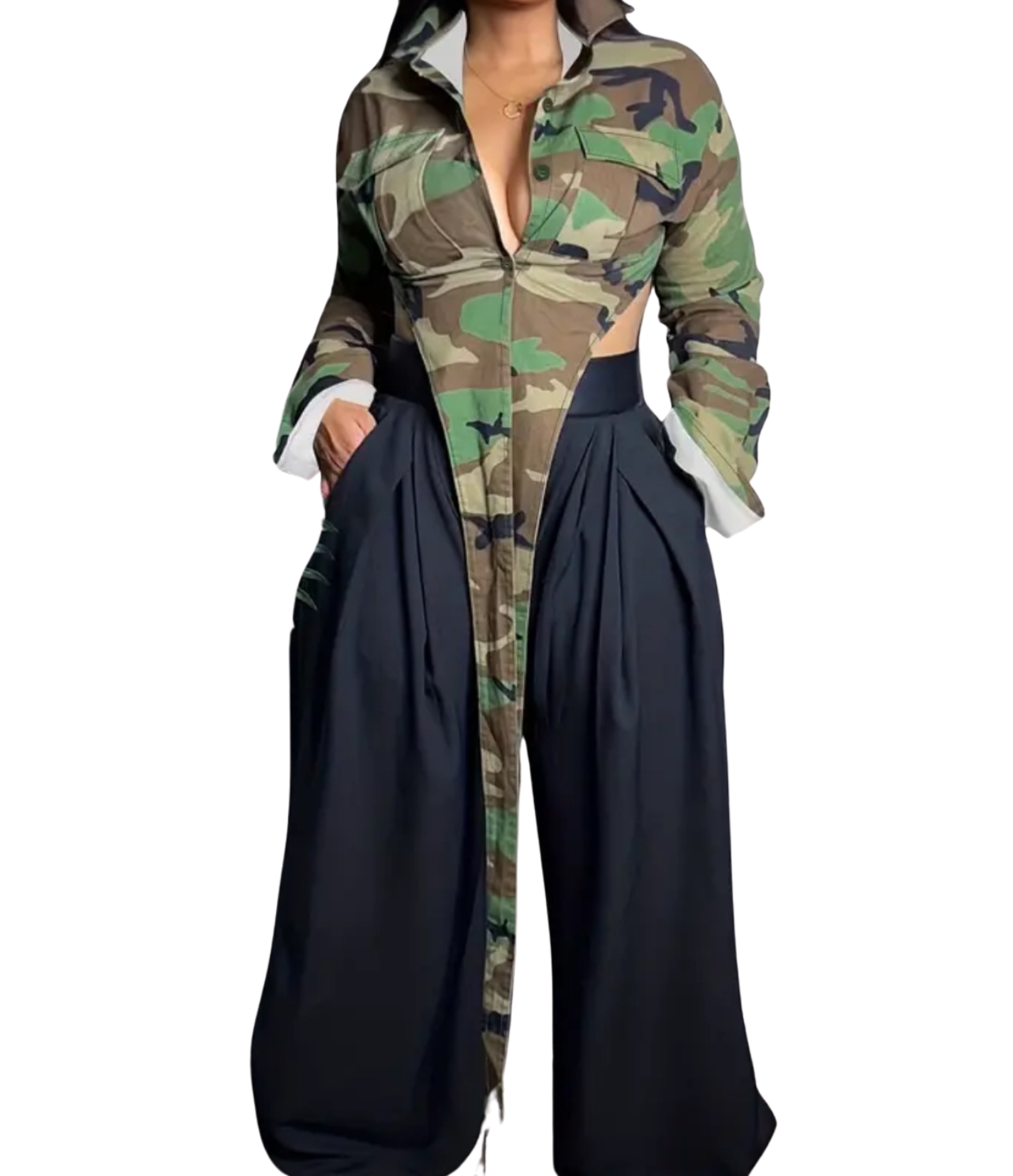 Camouflage Button Up