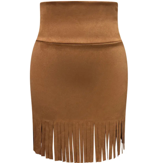 Fringe Flare Skirt