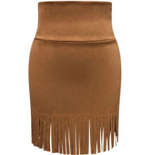 Load image into Gallery viewer, Fringe Flare Skirt
