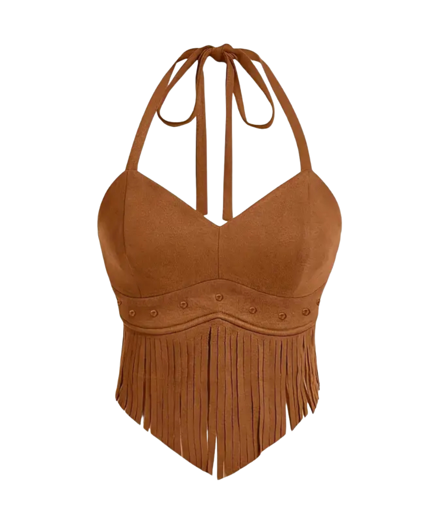 Fringe Halter Top