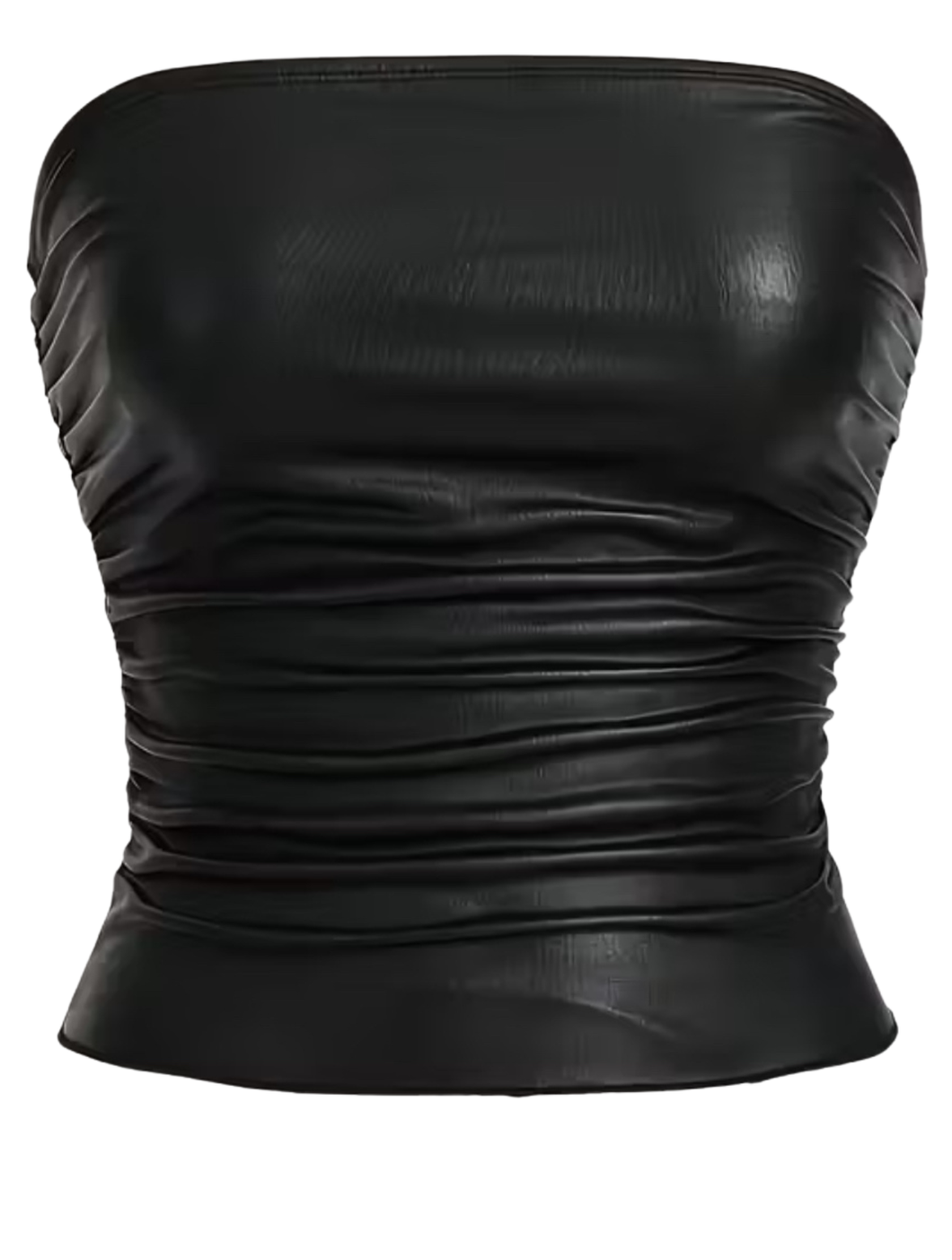 Faux Leather Crop Top