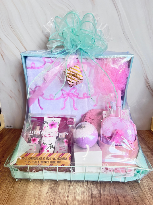 Bath and Bows Spa Gift Basket