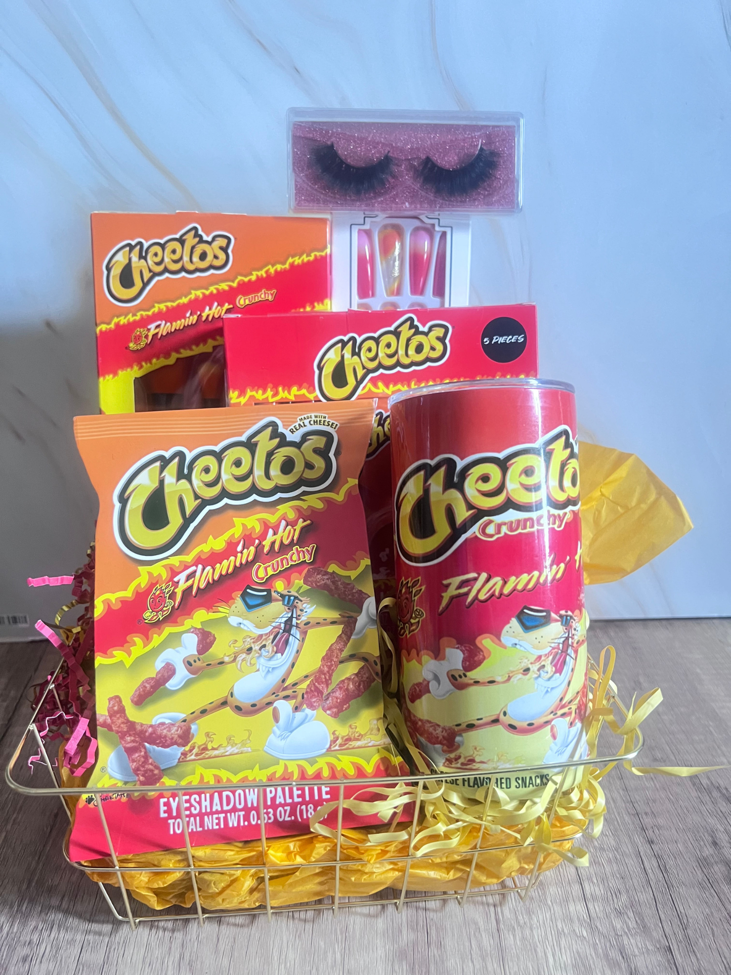 Hot Like Fire Makeup Lovers Gift Basket