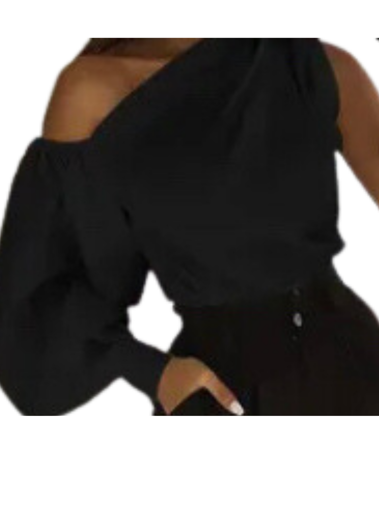 Asymmetrical Cold Shoulder Top