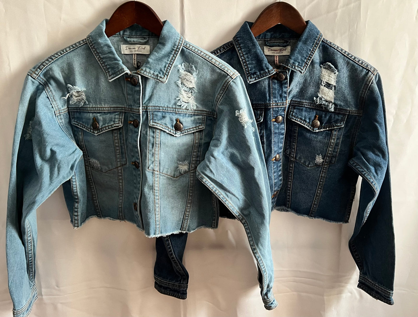 Crop denim jacket