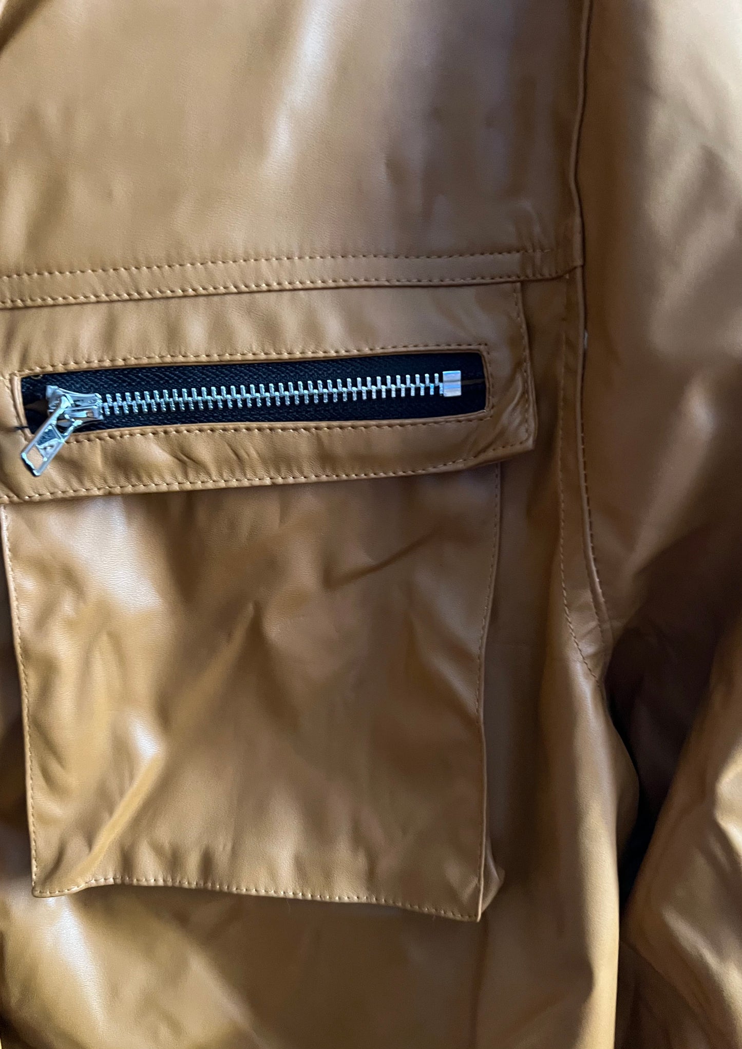 Demi Faux Leather Crop Jacket