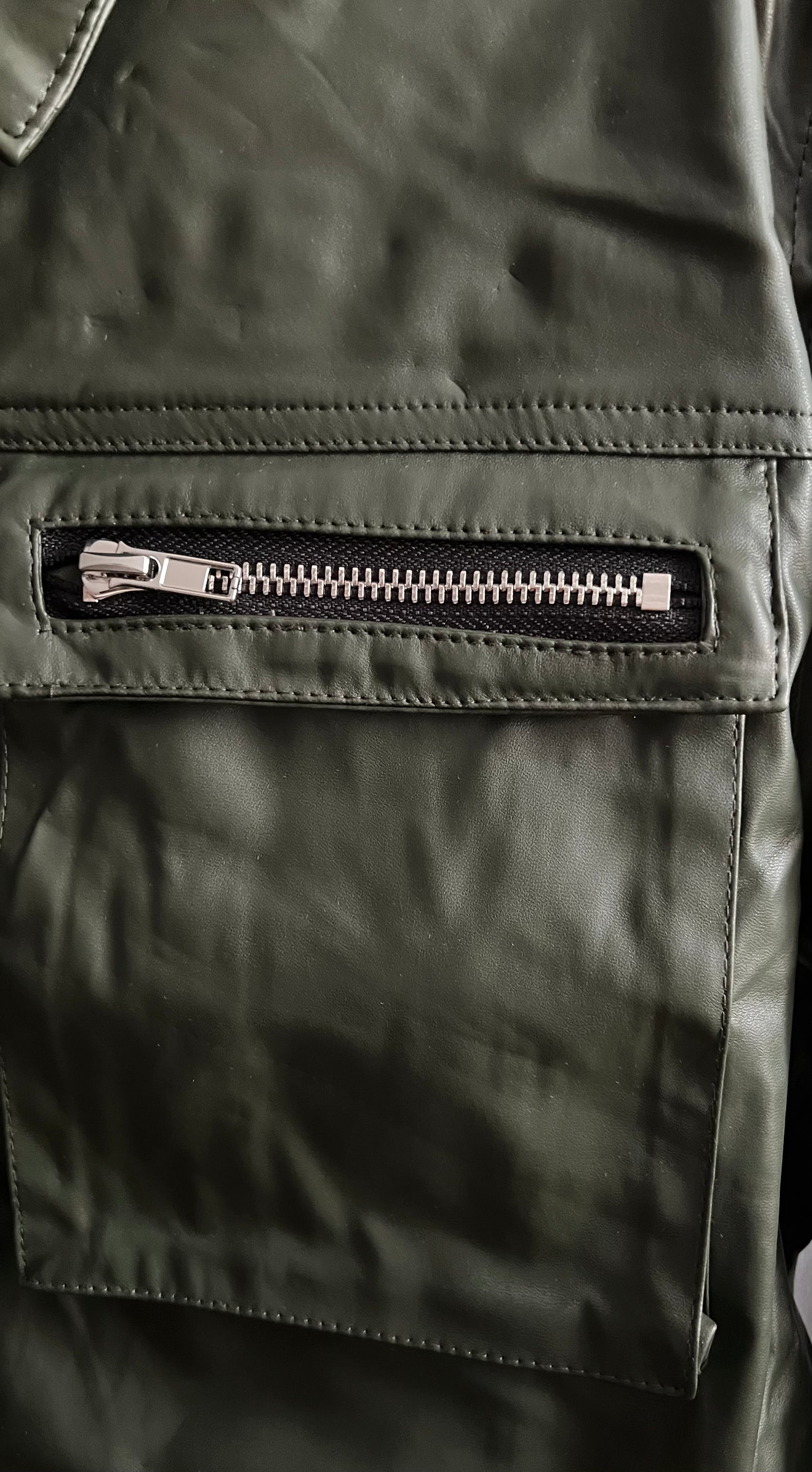 Demi Faux Leather Crop Jacket