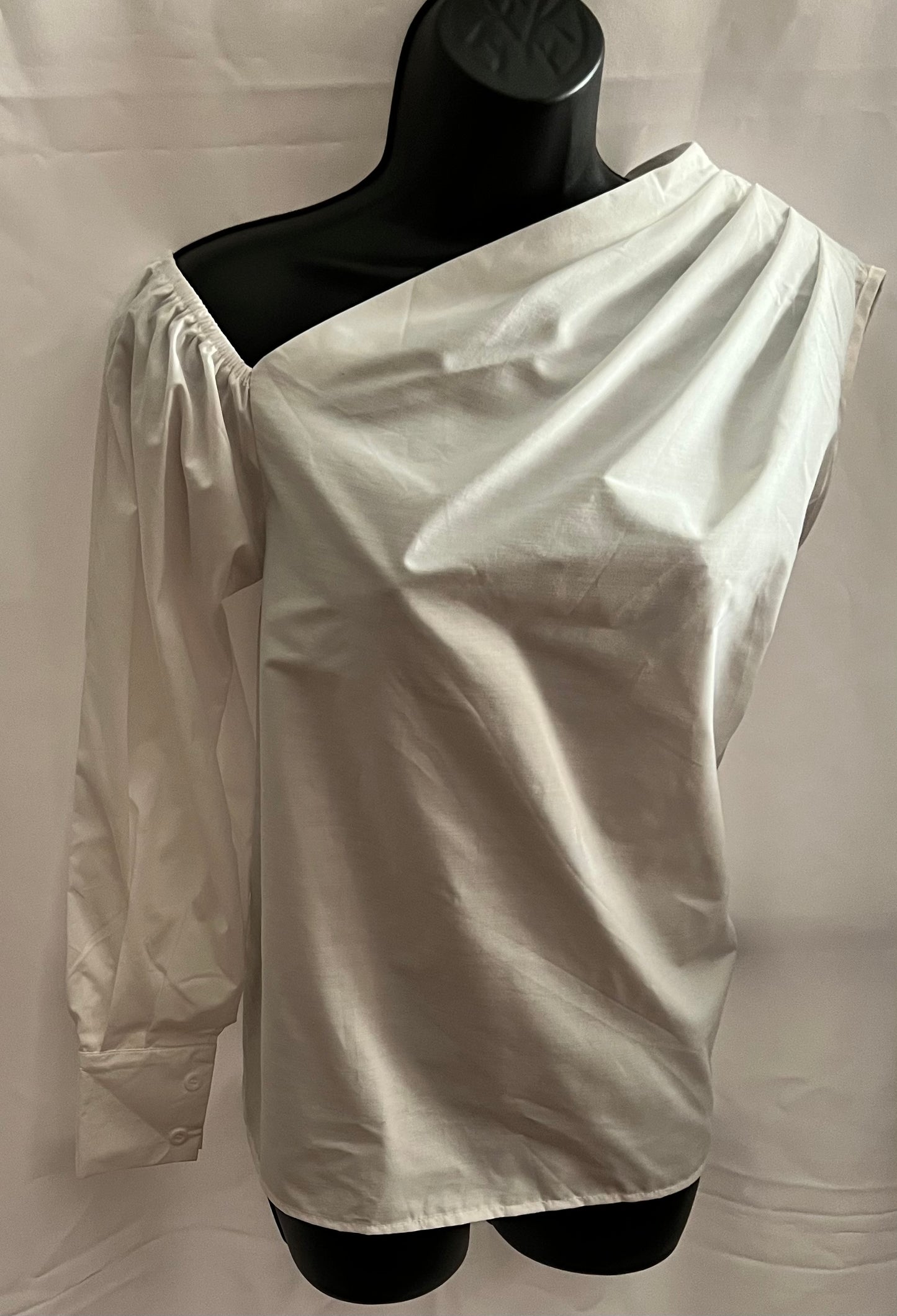 Asymmetrical Cold Shoulder Top