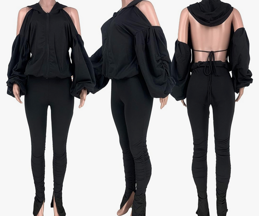 Watch My Back Two Piece Jogging Suit